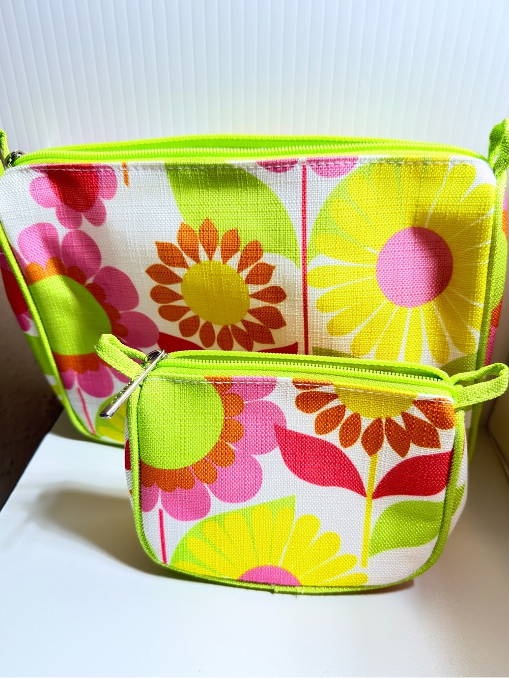 Clinique makeup bag and coin purse NEW